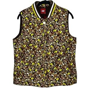 OILILY Brown/Green Geometric Vest